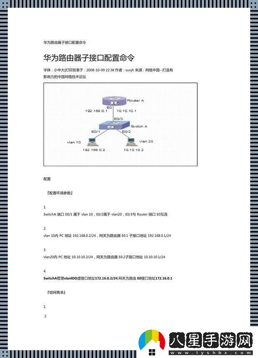 單臂路由的詭計