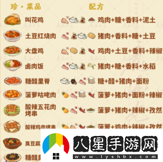 桃源深處有人家食來運轉(zhuǎn)菜譜是什么