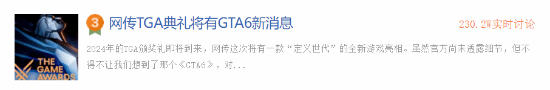 TGA將公布