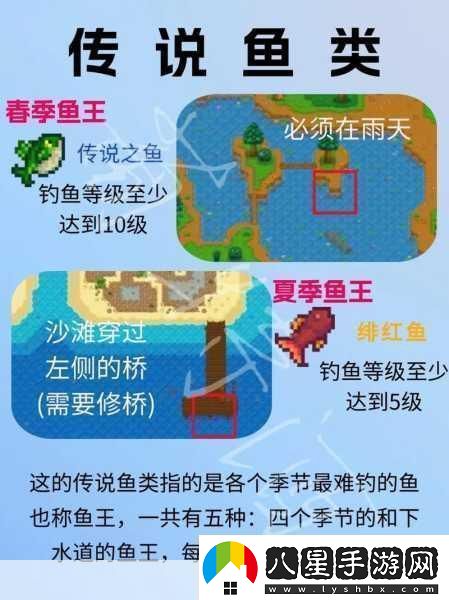 星露谷物語解鎖春季魚王傳說之魚的釣魚秘籍