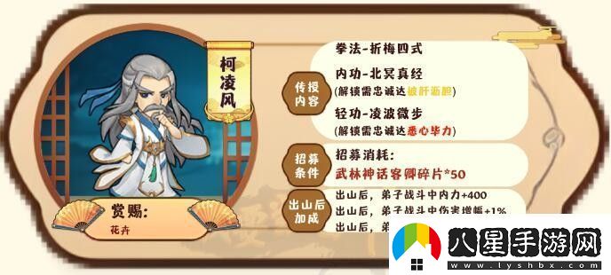 我要當(dāng)掌門客卿柯凌風(fēng)圖鑒一覽