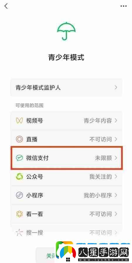 微信青少年模式如何設(shè)置限制付款