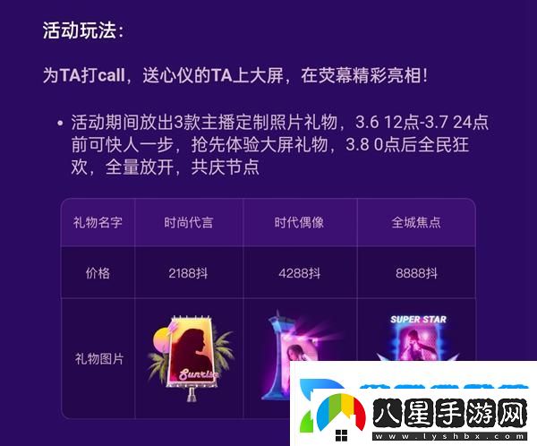 抖音女神節(jié)禮物多少錢